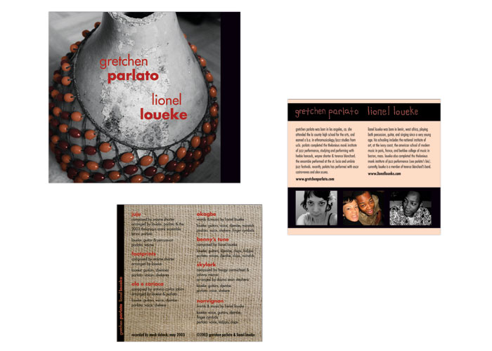 gretchen parlato lionel loueke cd packaging