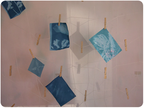 contact prints drying at machine project