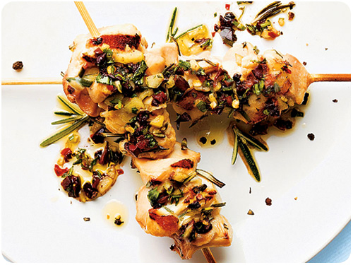 chicken skewers