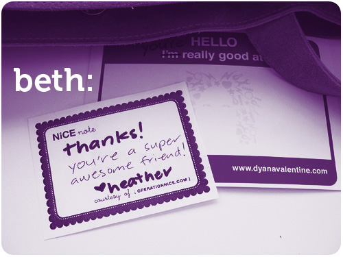 operation nice note for beth