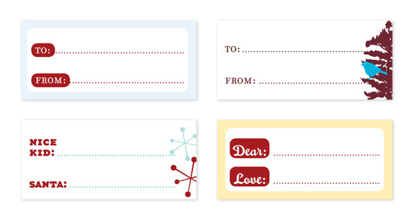 parlato design studio gift tags for 2011