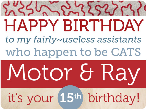 happy 15th birthday to motor & ray