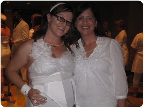 heather parlato & beth goldfarb at the neenah white party