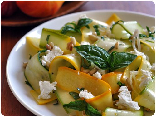 zucchini ribbon salad