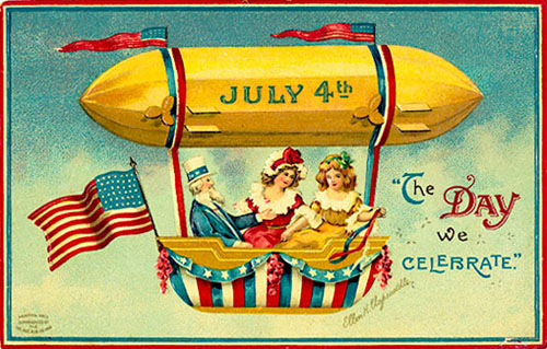 fourth of july postcards