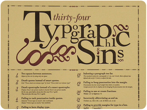 34 typographic sins