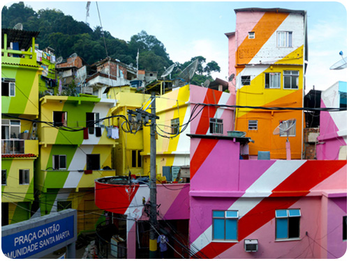 rainbow project in rio de janiero by favela
