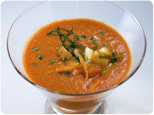 roasted red pepper gazpacho