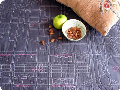 soft map quilt