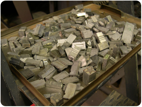 lead letterpress characters