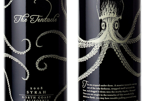 the tentacle wine packaging