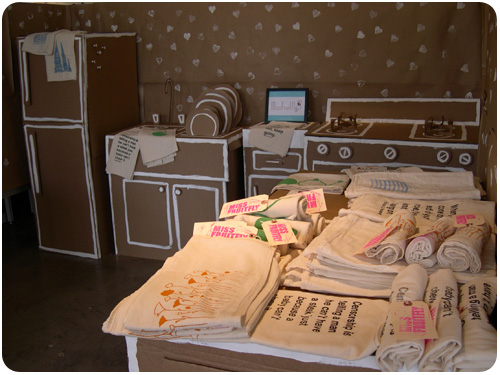 miss fruitfly's booth at artisanal LA