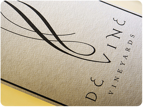de vine vineyards label