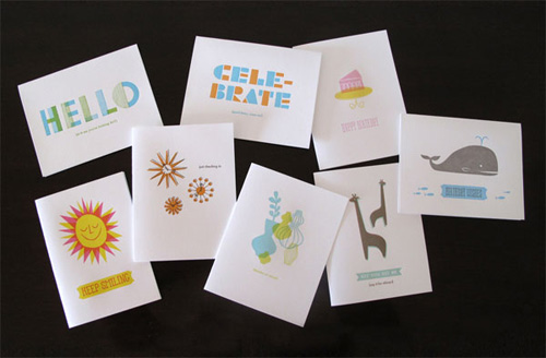 letterpress cards by lulu dee