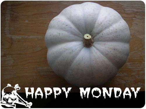 happy monday halloween pumpkins