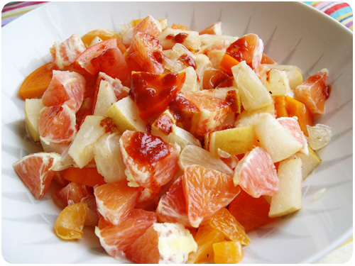spicy winter fruit salad