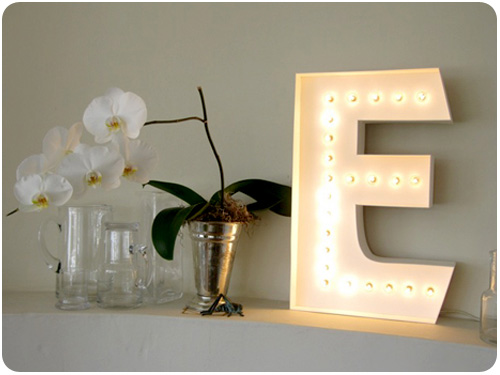 letter lamp