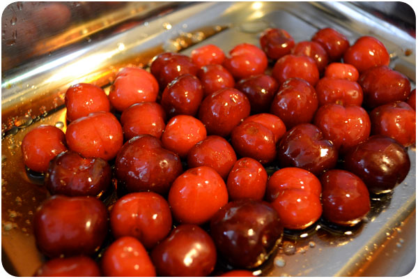 cherries ready to roast
