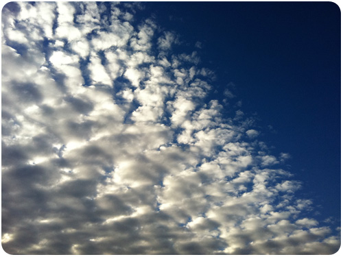 late afternoon cloud gradient