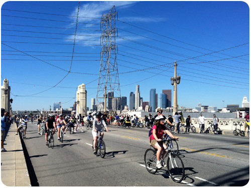 4th street bridge, ciclavia2011