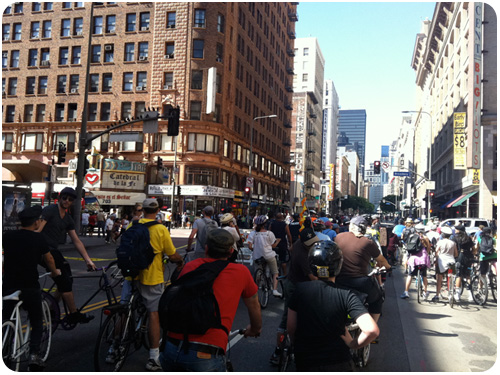 broadway & wilshire, ciclavia2011
