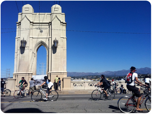 LA river exhibit, ciclavia2011