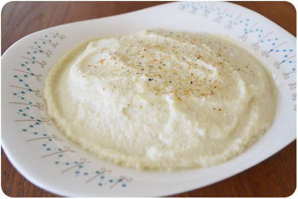 cauliflower yam puree