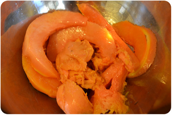 roasted pumpkin and sweet potato