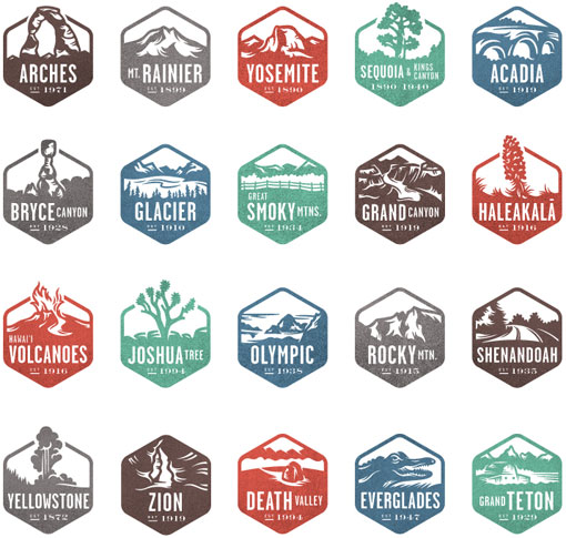 national park stamps